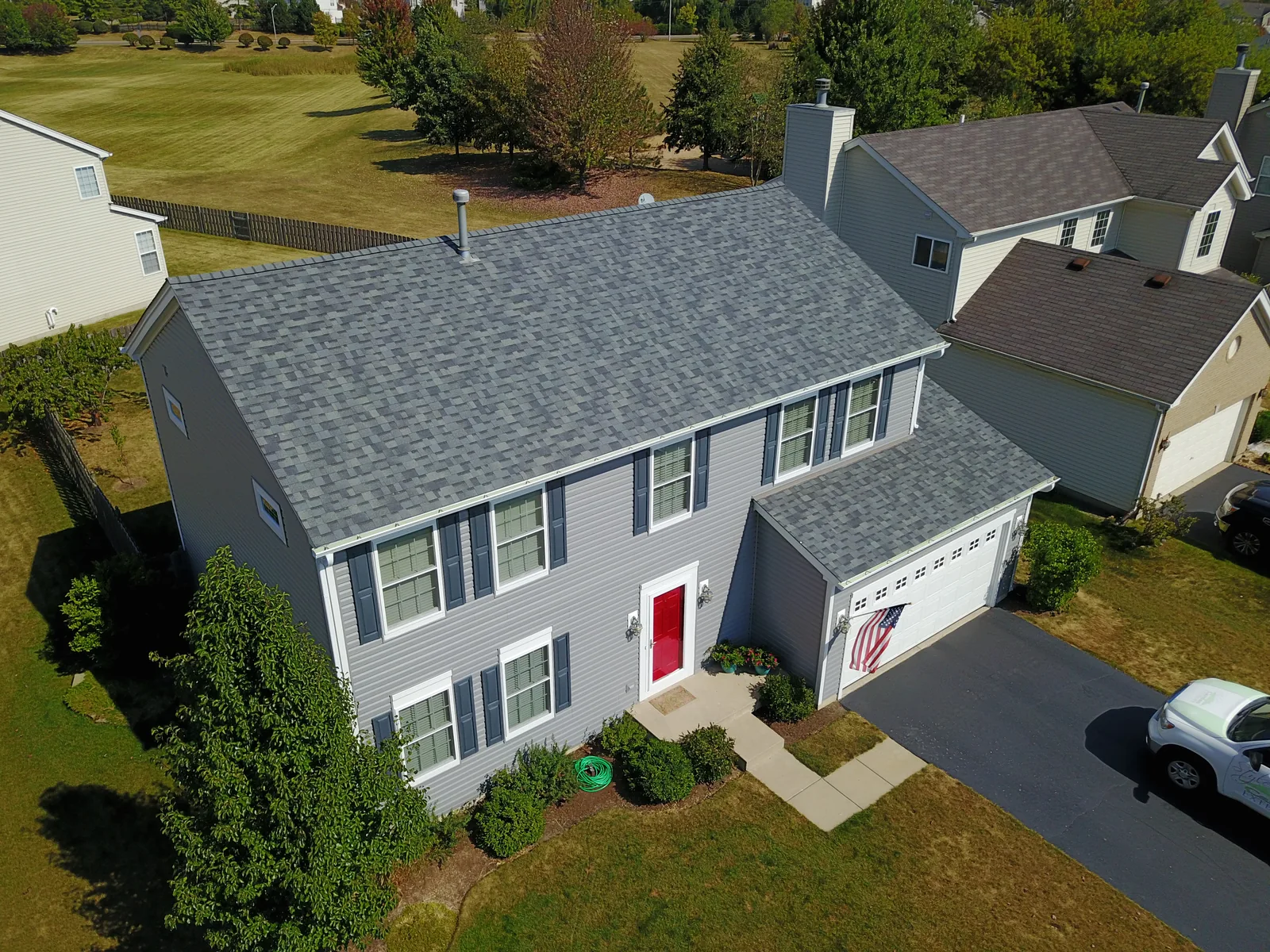 Completed Carpentersville IL siding and exterior remodeling project by Exterior Echelon